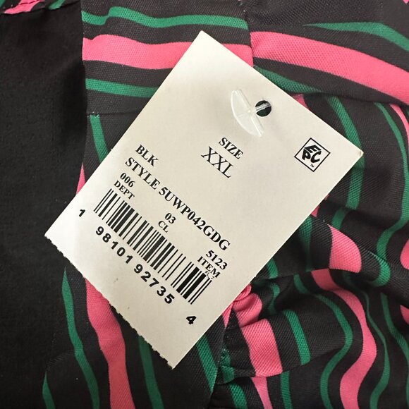 Wicked X Target Womens Mini Bubble Skirt Size XXL Black Pink Green Striped NWT - Picture 8 of 8